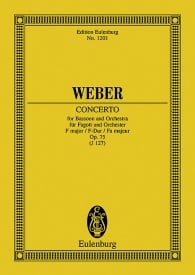 Weber: Concerto F major Opus 75 JV 127 (Study Score) published by Eulenburg
